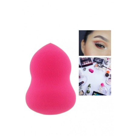 Set Bonita cu buretel cosmetic in forma de para si dispozitiv de curatare faciala, din silicon, rosu/roz [1]