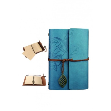 Set cadou de caligrafie vintage EpoqueInk Doty®, cu agenda inclusa, calimara si suport, accente aurii, stilou cu pana, albastru [7]