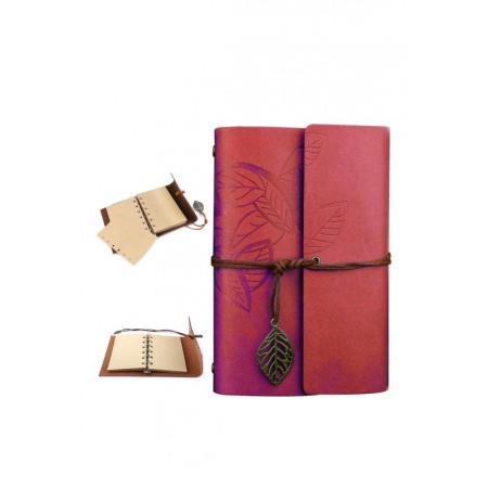 Set cadou de caligrafie vintage EpoqueInk Doty®, cu agenda inclusa, calimara si suport, accente aurii, stilou cu pana, rosu [7]