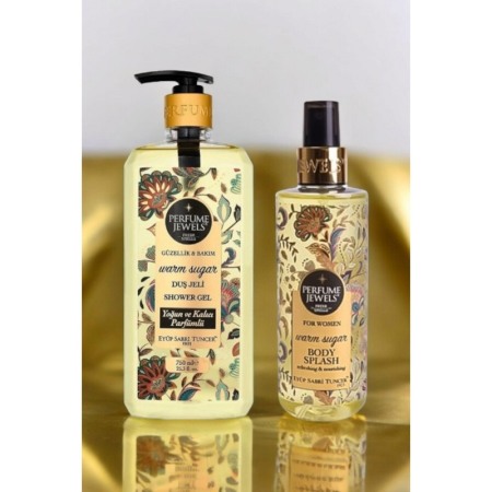 Set Cadou Perfume Jewels Eyup Sabri Tuncer, 2 produse, gel de dus si spray de corp, Warm Sugar [1]