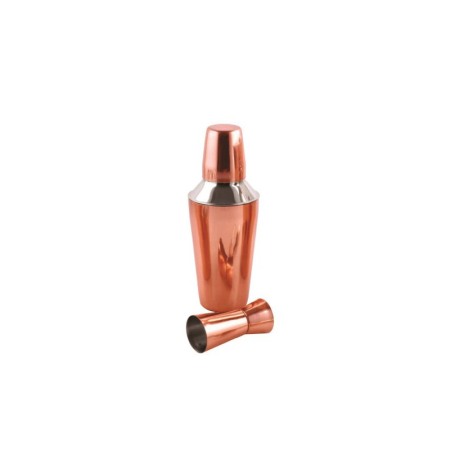 Set cocktail si bauturi Cooper Drinks, 6 piese incluse, inox, design elegant, aramiu/argintiu, 500 ml [3]