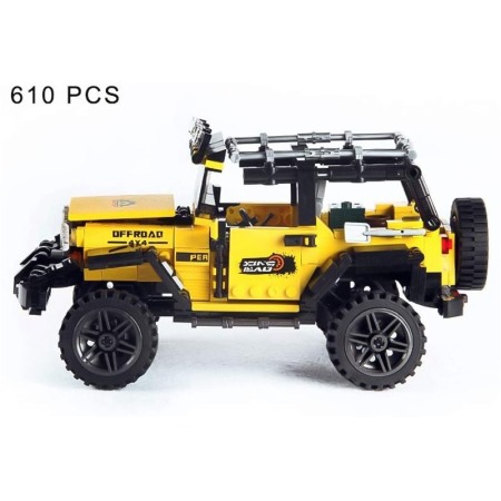 Set de constructie distractiv, model masina OFFROAD ADVENTURE, 610 piese,jucarie de colectie pentru copii si adulti, multicolor, [4]