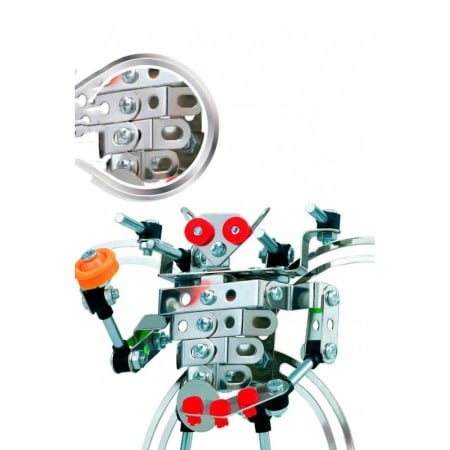 Set de constructie DIY educativ, model robot, 142 piese, multicolor, Doty® [3]