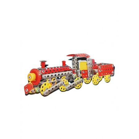 Jucarii & jocuri educative - Set de constructie educativ, model tren/locomotiva cu abur, 240 piese, multicolor, Doty®️