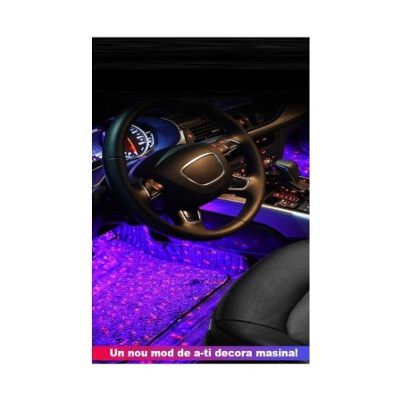 Set de lumini de atmosfera pentru masina TuningLights, LED, 7 culori, control prin telecomanda, 133 × 30 × 19 mm, Doty®️ [8]