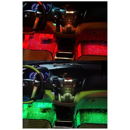Set de lumini de atmosfera pentru masina TuningLights, LED, 7 culori, control prin telecomanda, 133 × 30 × 19 mm, Doty®️ [5]