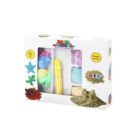 Jucarii & jocuri educative - Set de nisip colorat DIY Artizanat ,3 culori nisip, 2 forme , 5 ustensile modelat ,Doty