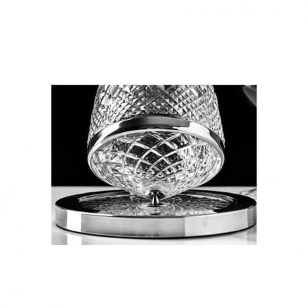 Set decantor Gravity Drinks, design modern, 2 pahare incluse, din cristal, suport metalic, 1500 ml, transparent [10]