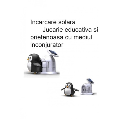 Set DIY educativ si distractiv PongosLife Doty®, pinguin si iglu, functioneaza cu energie solara, fara baterii [3]