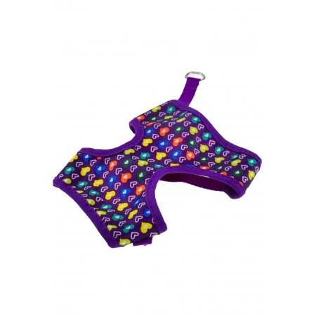 Set ham cu lesa pentru caini sau pisici cu inimioare, tip Vesta, masura universala, albastru, Doty [1]