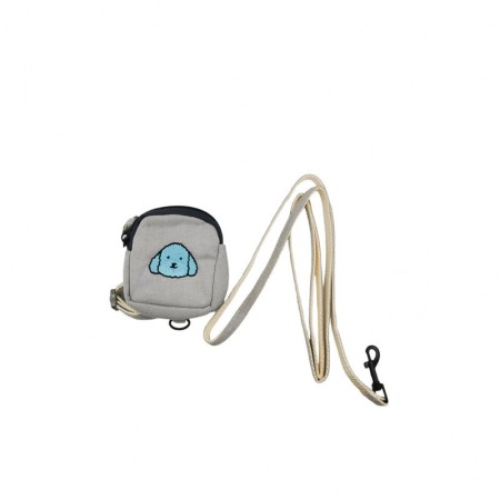 Zgărzi si hamuri pisici - Set ham cu lesa si mini rucsac AnimalPurse pentru animale de companie de talie mica, 120 cm, ajustabil, gri