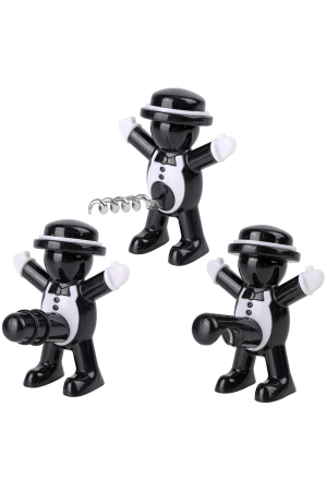 Set Joyful Men Doty®, tirbuson, dop, desfacator, material rezistent, design modern, negru [2]