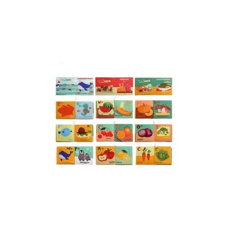 Set Jucarie textila educativa My First Book, senzoriala, 6 bucati, tip carte, 11x10.5 cm, multicolor, Doty®️ [1]