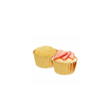 Set Luxury 50 Forme Briose si Cupcake, ovale, Design Elegant cu auriu, Rezistente la Coacere si Ulei, Doty® [5]