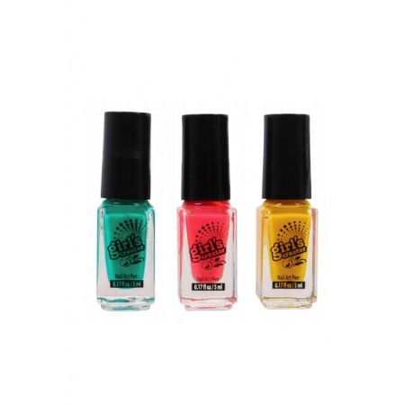 Set manichiura si pedichiura pentru copii GirlyCreator Doty®, set 3 oje, lampa, pila, glitter, strasuri si alte accesorii, roz [1]