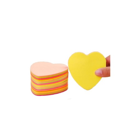 Acasa - Set notite adezive Heart Bubbles, tip post it, 100 bucati, multicolor, 7x7 cm, Doty®️