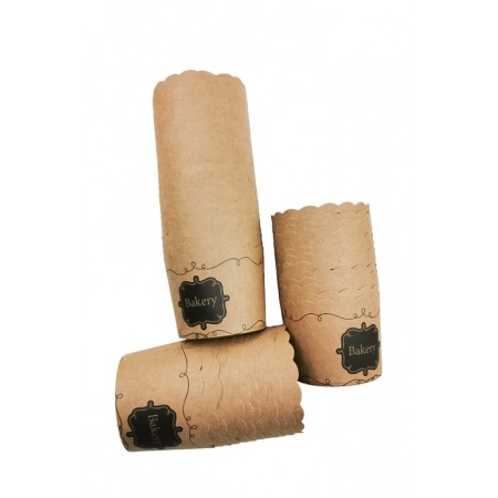 Set PaperSweets 50 Forme Briose si Cupcake, ovale, Design Minimalist, maro, Rezistente la Coacere, design cretiv,  Doty® [3]