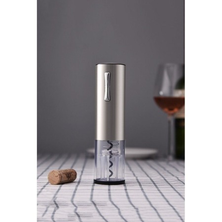 Set pentru vin AutomaticWineSet, tirbuson electric, taietor de folie, aerator, picurator, cablu USB, aluminiu, argintiu, Doty®️ [7]