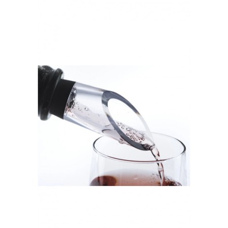 Set pentru vin DiamondPoker Wine, tirbuson electric, accesorii incluse, negru [2]