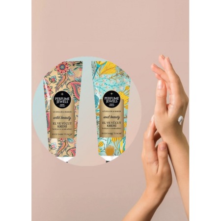 Set Perfume Jewels Eyup Sabri Tuncer, Pachet 2 creme de corp/maini, aroma Wild Beauty si Soul Beauty, 50 ml [2]