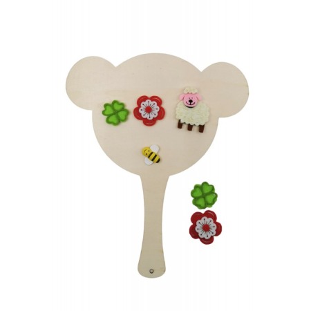 Set pictura Creative DIY, model elefant, accesorii si acuarele incluse, distractiv si educativ, din lemn, Doty®️ [3]