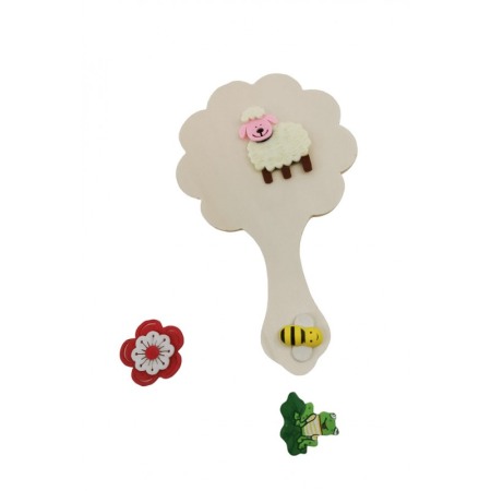 Set pictura My Flower Mirror, accesorii si acuarele incluse, distractiv si educativ, din lemn, Doty®️ [4]