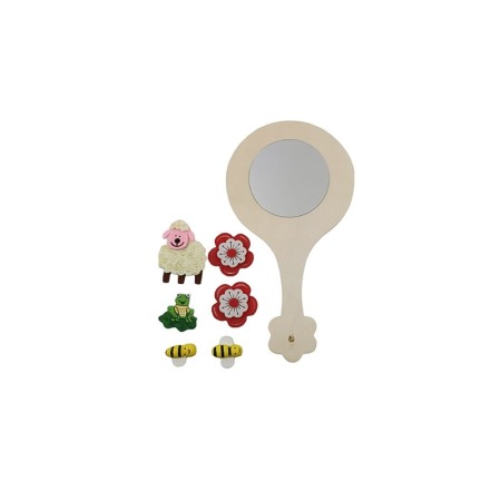 Set pictura My Mirror, accesorii si acuarele incluse, distractiv si educativ, din lemn, Doty®️ [2]