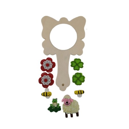 Set pictura My Mirror Butterfly, accesorii si acuarele incluse, distractiv si educativ, din lemn, Doty®️ [3]