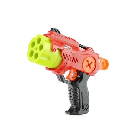 Jucarii hobby - Set pistol de jucarie TopBlaster Doty®, cu 5 proiectile cu burete incluse, 18x14 cm, rosu