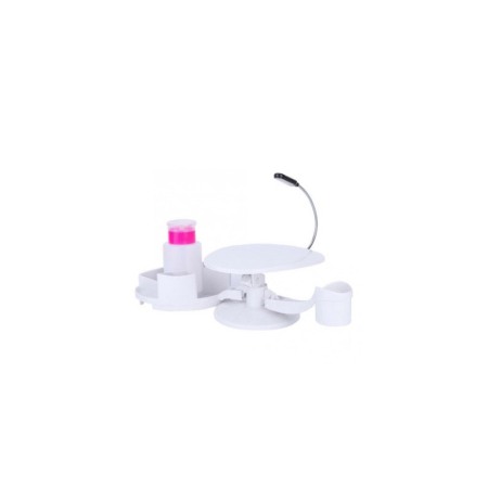 Aparate & Accesorii ingrijire personala - Set Suport pentru manichiura si pedichiura NailsDone, cu accesorii incluse, 34,5x19,5 cm, alb, Doty®️