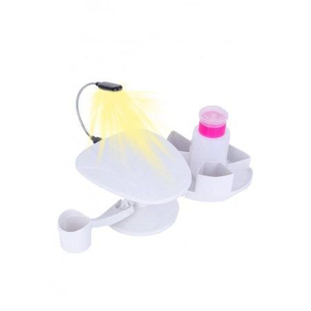 Set Suport pentru manichiura si pedichiura NailsDone, cu accesorii incluse, 34,5x19,5 cm, alb, Doty®️ [4]