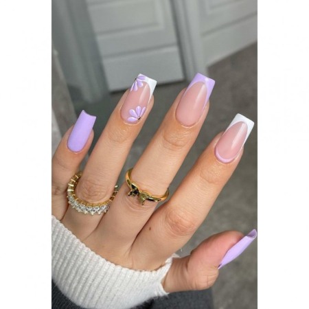 Set tipsuri Square Nails, 500 bucati, flexibile, 10 dimensiuni, culoare naturala, forma patrata cu margini ovale, Doty®️ [1]