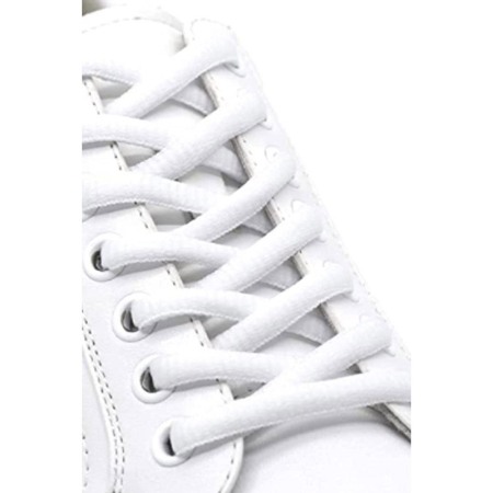 Sireturi CoolLaces pentru pantofi sport, elastice, 0.4x120 cm, alb, Doty®️ [2]