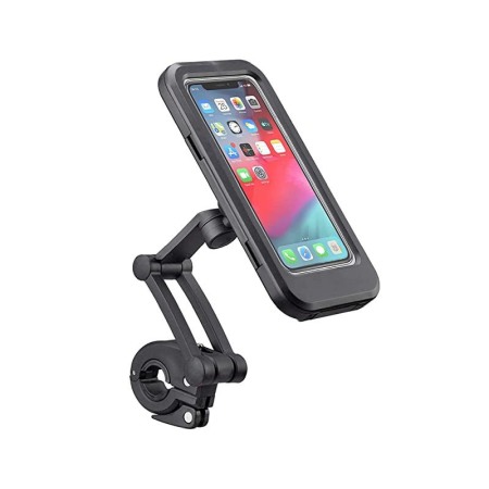 SMARTPHONE & ACCESORII - Sistem prindere telefon pentru bicicleta si motocicleta Waterproof Holder, impermeabil, rotatie 360 de grade, 4-7 inch, negru