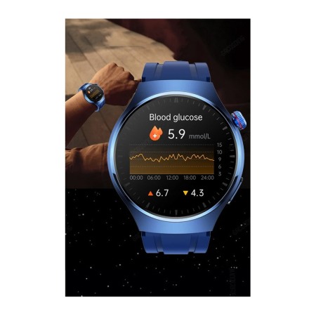 Smartwatch G7 Max Doty® cu 2 bratari incluse, Cadran NFC AI Asistent vocal, Sport Tracker inteligent, 1.53 inch, albastru [6]