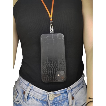 Snur pentru telefon sau tableta TwistPhone, universal, reglabil, portocaliu, Doty®️ [2]