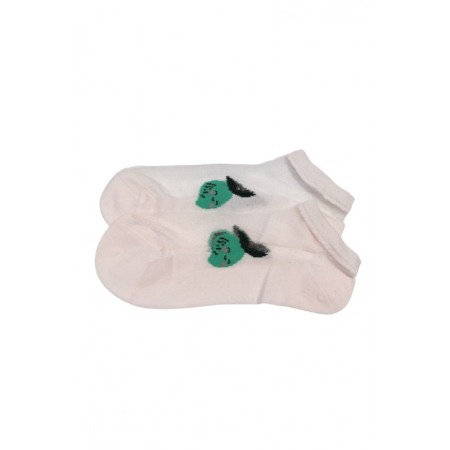 Sosete dama SummerFruits, design modern, cu panza si imprimeu, din bumbac, marime 35-38, roz pudra, Doty®️ [3]