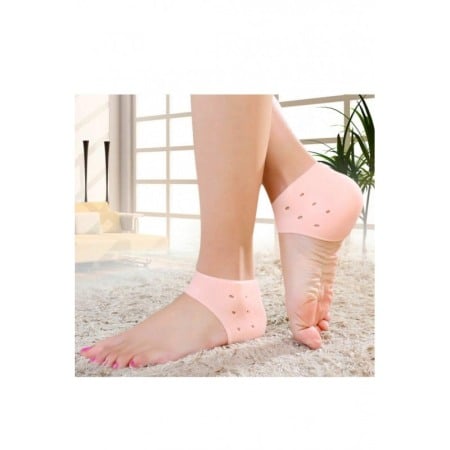 Sosete din silicon ProtectiveCallus, pentru calcaie crapate,efect de hidratare, marime universala, crem [3]