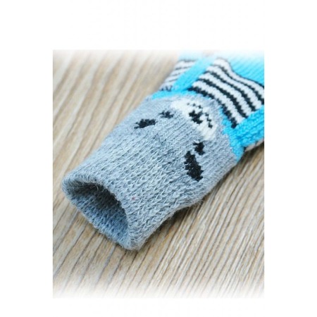 Sosete pentru animalele de companie de talie mica,25 mm, cu talpa anti alunecare, design modern, imprimeu catel si bretele, mult [2]