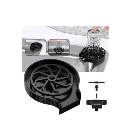 Spalator automat de pahare HandsFree Washer Doty®, cu presiune, universal, negru, accesorii incluse, prindere de chiuveta [8]