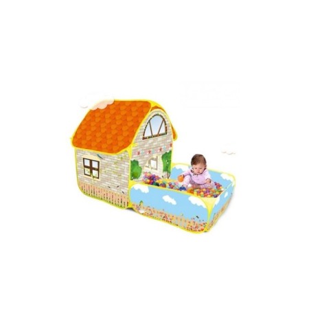 Spatiu de joaca pentru copii MyHouse Doty®, tip cort, casuta cu gradina, 155x110x80 cm, multicolor [3]