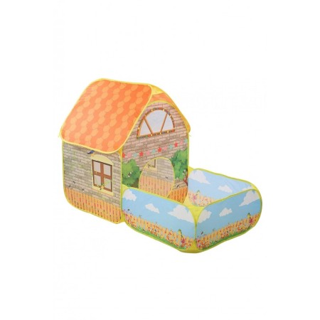 Spatiu de joaca pentru copii MyHouse Doty®, tip cort, casuta cu gradina, 155x110x80 cm, multicolor [1]