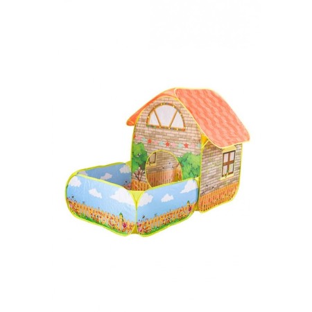 Spatiu de joaca pentru copii MyHouse Doty®, tip cort, casuta cu gradina, 155x110x80 cm, multicolor [8]