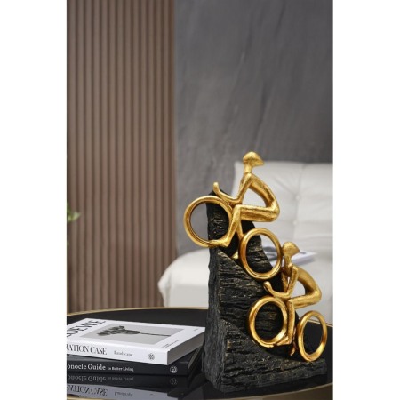 Statueta GoldConquest Doty®, munte cucerit de biciclisti, din rasina, cadou cu mesaj motivational, 31x18x12 cm [4]