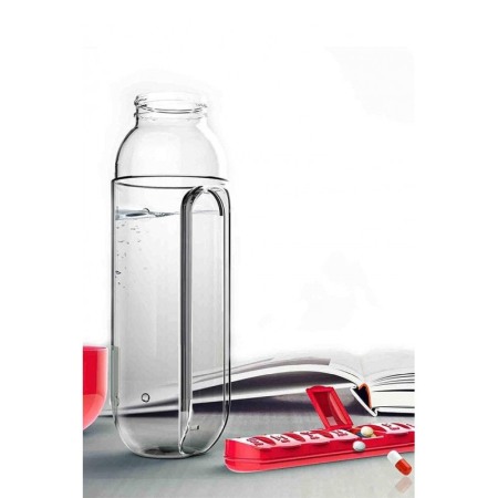 Sticla 3 in 1 Red Vit , cu organizator medicamente ,  7 compartimente cu fiecare zi a saptamanii,organizator detasabil, 600 ml,r [6]