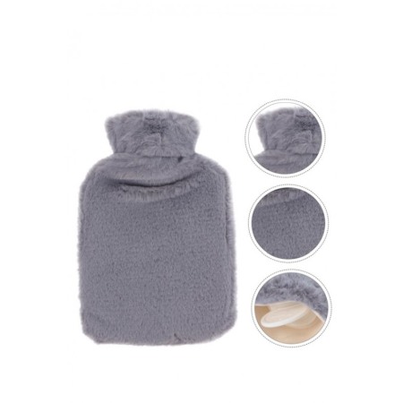 Sanatate si Frumusete - Sticla pentru apa calda WarmPainRelief Doty®, incalzitor corporal, pentru crampe menstruale si alte dureri, 2l, 32x21 cm, gri