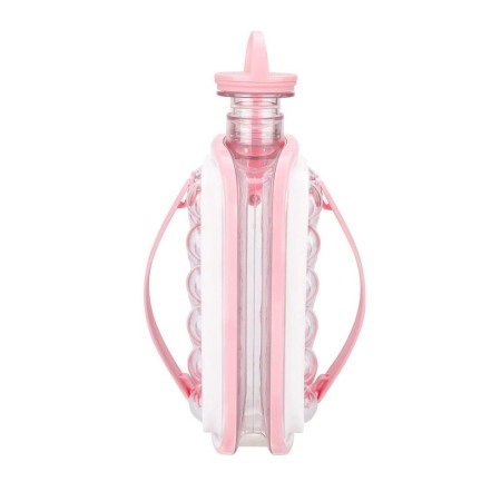 Sticla pliabila, portabila, Smart IceBall 2 in 1 pentru gheata, 156 ml si transport apa 1400 ml, roz [7]