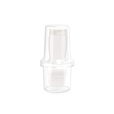 Sticluta pentru ulei cu pensula din silicon OilBrush, usor de utilizat, 80 ml, 12.7 cm x 6.6 cm, alb [1]