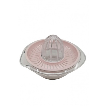 Storcator manual pentru citrice, usor de utilizat si curatat, recipient transparent, 150ml, roz, Doty®️ [1]