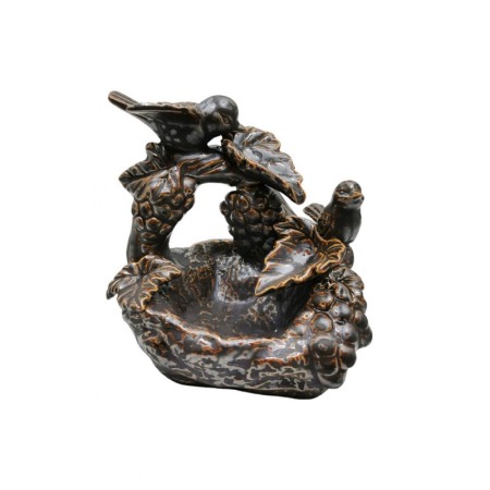 Suport aromaterapie FreedomBirds, fantana curgatoare de fum, 44 conuri incluse, efect satisfactor, maro,14x14x10 cm, Doty®️ [1]